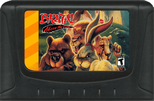 Brutal: Above the Claw (32X Compatible) (32X Shell) – Reproduction Video Game Cartridge with Case and Manual image 1