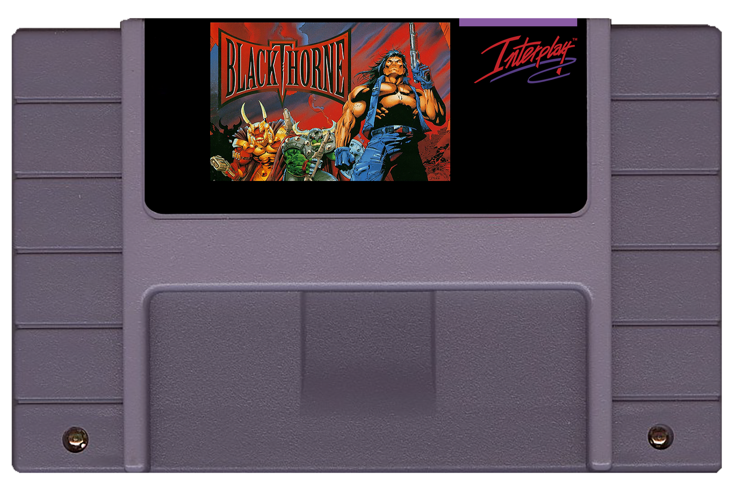 Blackthorne (SNES Compatible) - Reproduction Video Game Cartridge with Case and Manual image 1