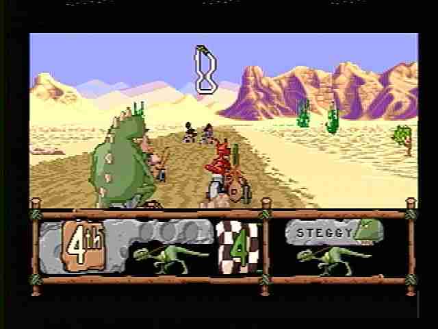 BC Racers (32X Compatible) (32X Shell) - Reproduction Video Game Cartridge with Case and Manual image 2