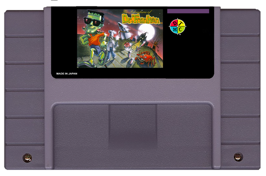 The Adventures of Dr. Franken (SNES Compatible) - Reproduction Video Game Cartridge with Case and Manual image 1