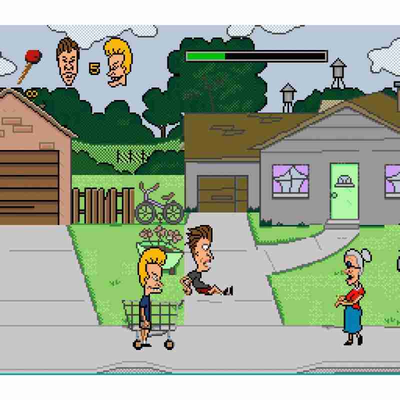 Beavis and Butt-Head (SNES Compatible) – Reproduction Video Game Cartridge with Case and Manual image 3