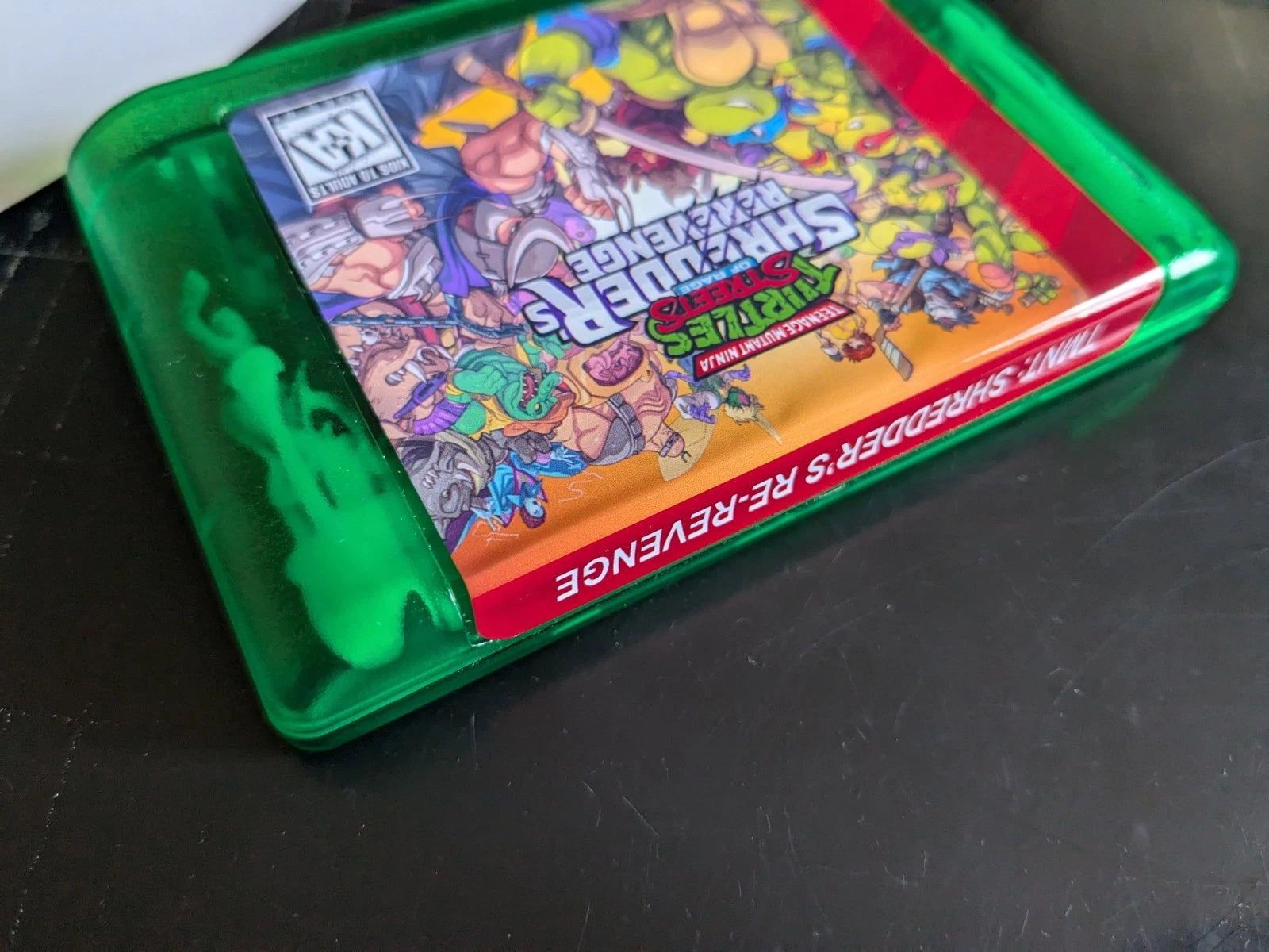 Teenage Mutant Ninja Turtles (of Rage): Shredder's Re-Revenge (Genesis Compatible) (Glow in the Dark Ooze Edition) - with Case and Manual image 6