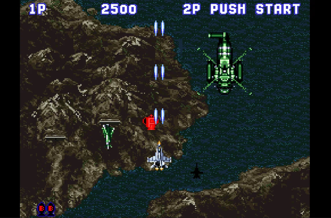 Aero Fighters (SNES Compatible) - Reproduction Video Game Cartridge with Case and Manual image 3