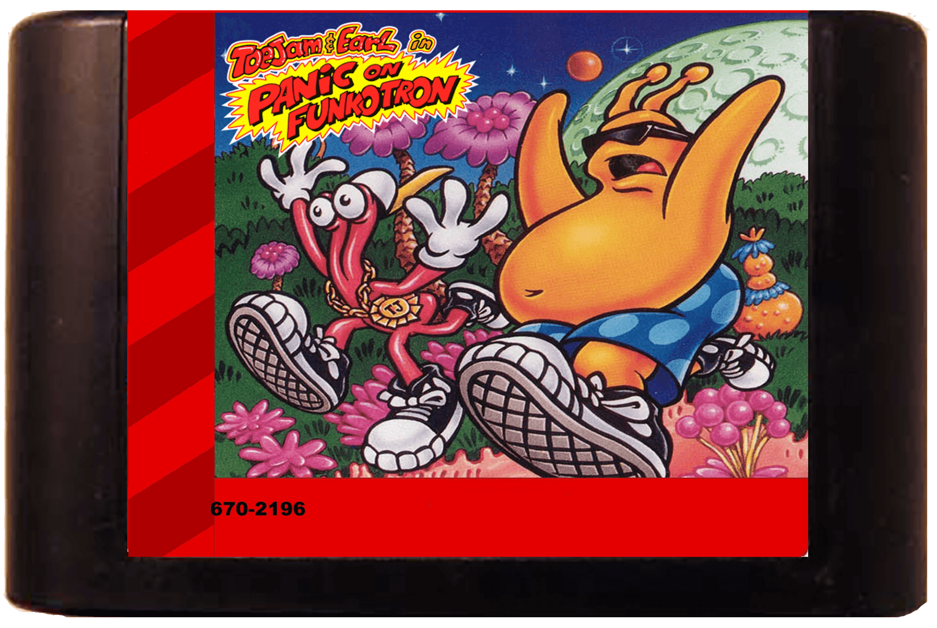 Toejam & Earl in Panic on Funkotron (Genesis Compatible) - Reproduction Video Game Cartridge image 0