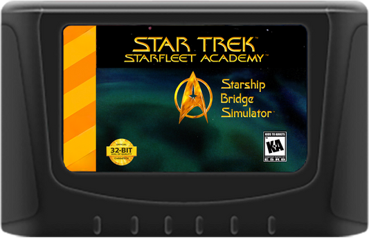Star Trek: Starfleet Academy Starship Bridge Simulator (32X Compatible) - Reproduction Video Game Cartridge