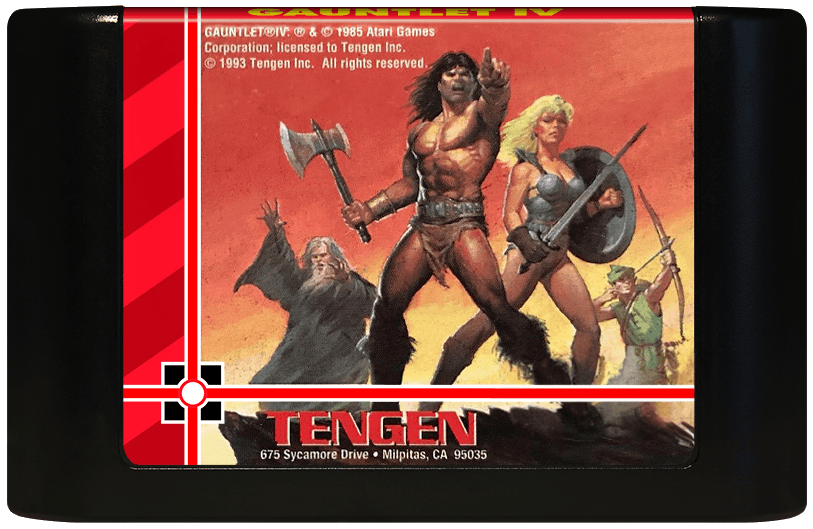 Gauntlet IV (Genesis Compatible) - Reproduction Video Game Cartridge image 0