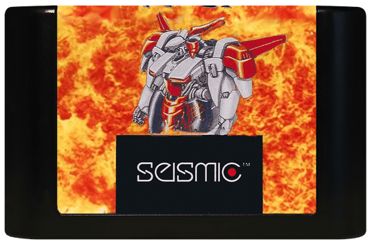 M.U.S.H.A. Metallic Uniframe Super Hybrid Armor (Genesis Compatible) - Reproduction Video Game Cartridge image 0