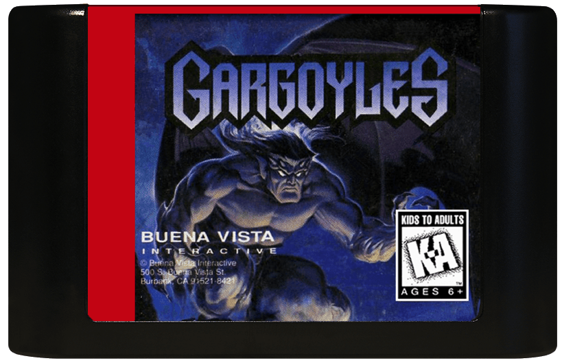 Gargoyles (Genesis Compatible) - Reproduction Video Game Cartridge image 0