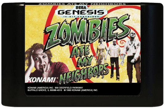 Zombies Ate My Neighbors (Genesis Compatible) - Reproduction Video Game Cartridge image 0