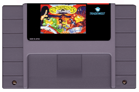 Battletoads in Battlemaniacs (SNES Compatible) – Reproduction Video Game Cartridge with Case and Manual image 1