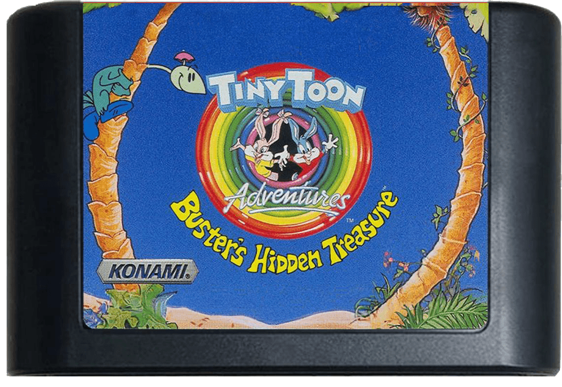 Tiny Toons: Buster's Hidden Treasure (Genesis Compatible) - Reproduction Video Game Cartridge image 0