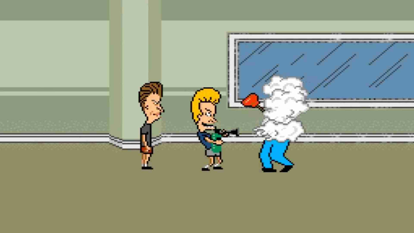 Beavis and Butt-Head (SNES Compatible) – Reproduction Video Game Cartridge with Case and Manual image 7