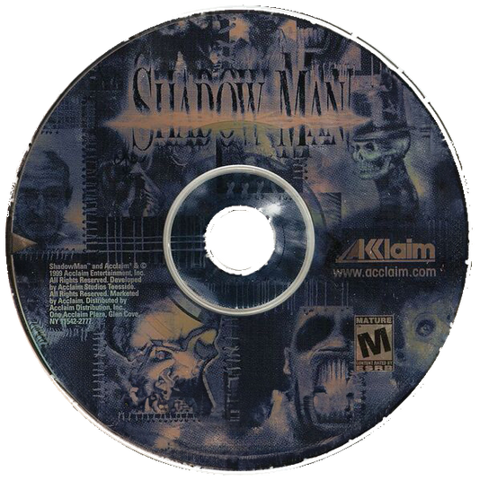 Shadow Man (DVD Case) (Dreamcast Compatible) – Reproduction Video Game CD with Map