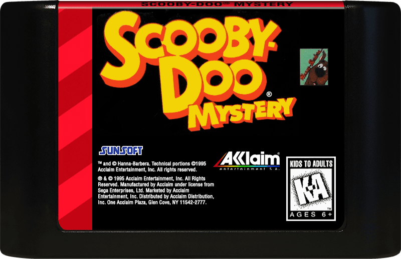 Scooby Doo Mystery (Genesis Compatible) - Reproduction Video Game Cartridge image 0