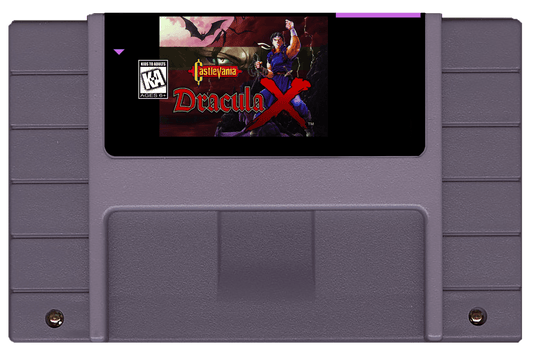 Castlevania Dracula X (SNES Compatible) – Reproduction Video Game Cartridge image 0