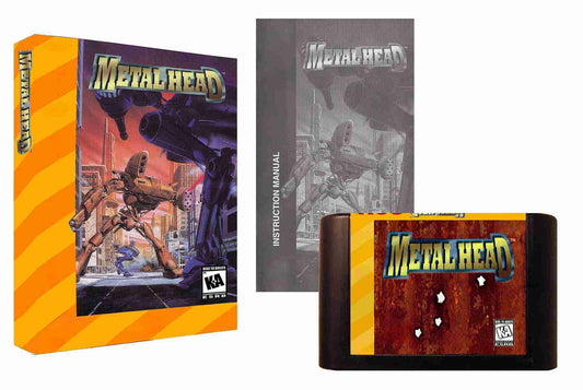 Metal Head (32X Compatible) – Reproduction Video Game Cartridge with Case and Manual image 0
