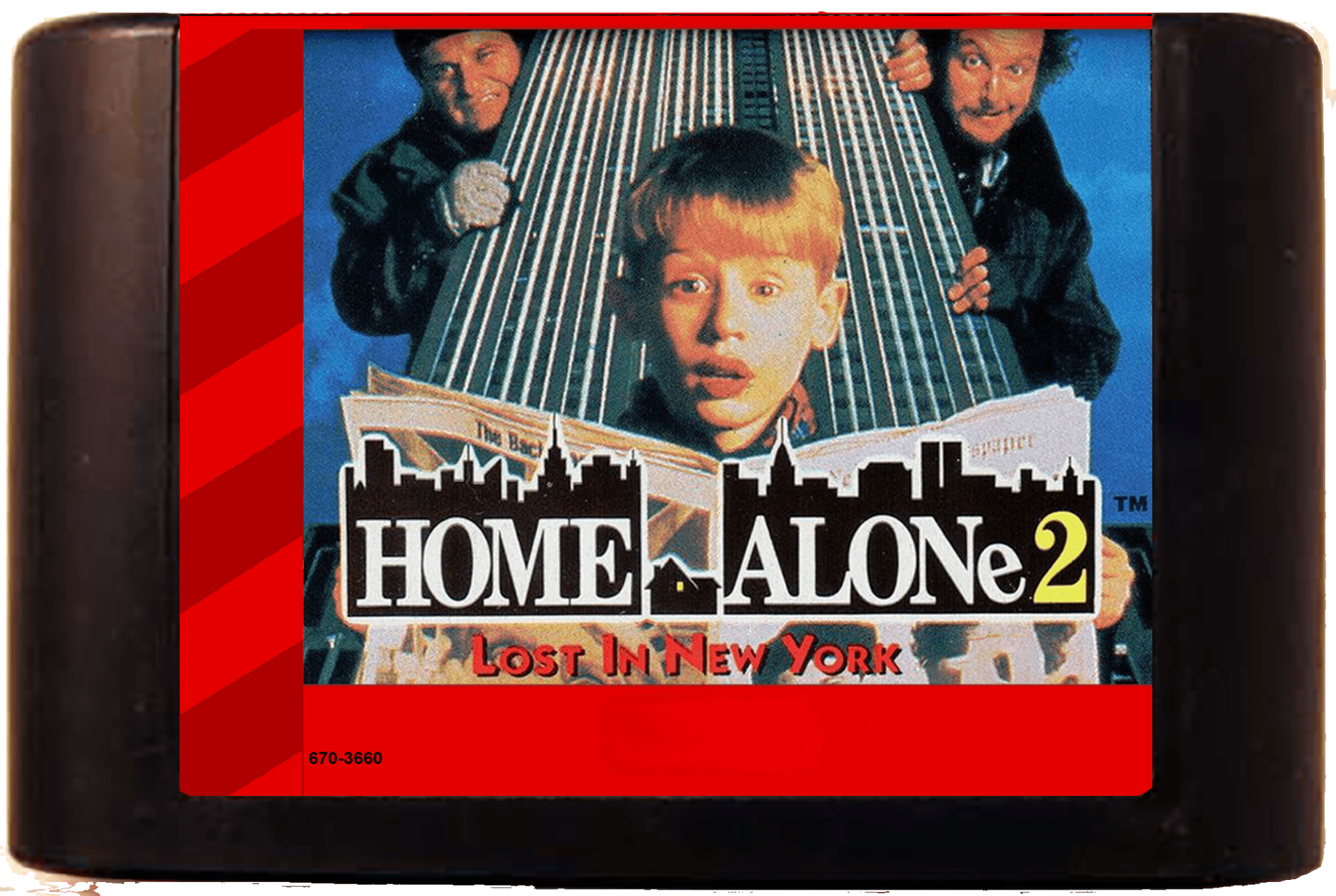 Home Alone 2: Lost in New York (Genesis Compatible) - Reproduction Video Game Cartridge image 0
