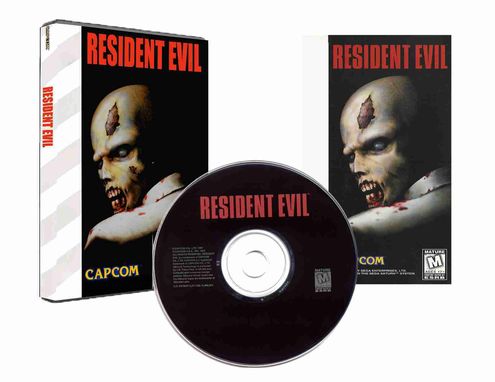 Resident Evil (DVD Case) (Saturn Compatible for Polymega or Modded Saturn) - Reproduction Video Game CD image 0