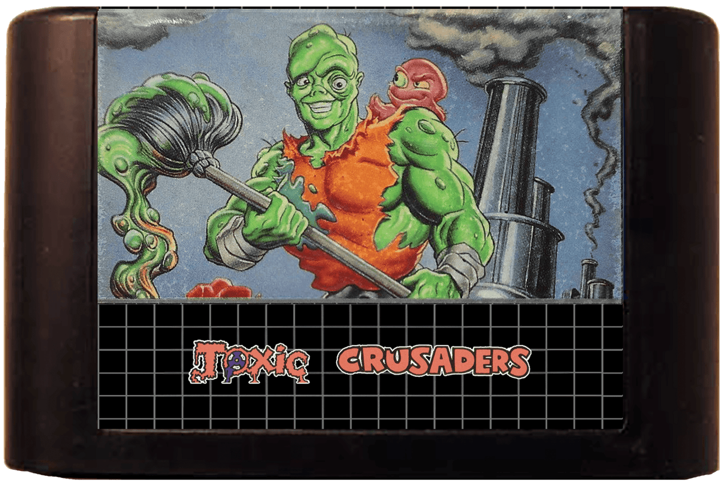 Toxic Crusaders (Genesis Compatible) - Reproduction Video Game Cartridge image 0