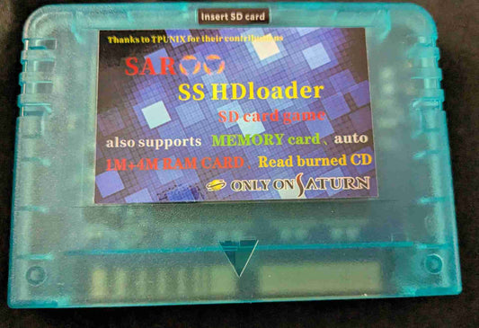 Saroo All-in-One HD Loader Cartridge (Firmware 0.7) - Elite Blue LED Edition - includes 128GB SD Card - can hold 200+ Games image 1