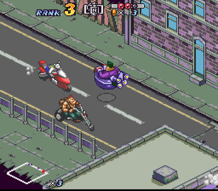 Biker Mice From Mars (SNES Compatible) - Reproduction Video Game Cartridge with Case and Manual image 3