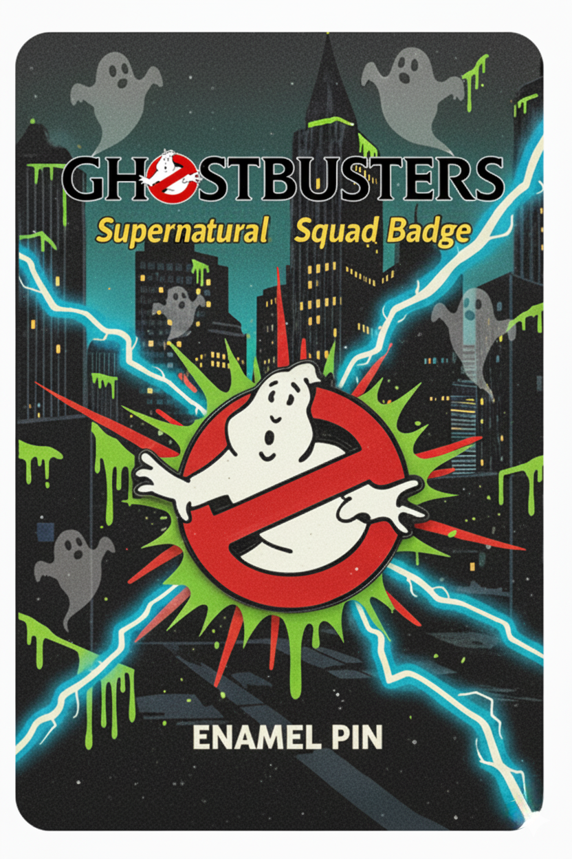 Ghostbusters Logo Enamel Pin – Classic No-Ghost Symbol Collectible