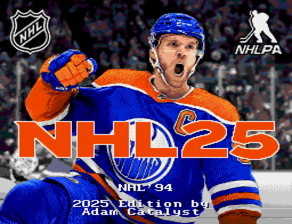 NHL '94 2025 Edition (v3.8) (Genesis Compatible) - Reproduction Video Game Cartridge with Box and Manual