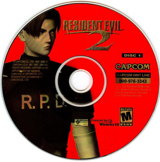 Resident Evil 2 (DVD Box) (Dreamcast Compatible) - Reproduction Video Game CDs