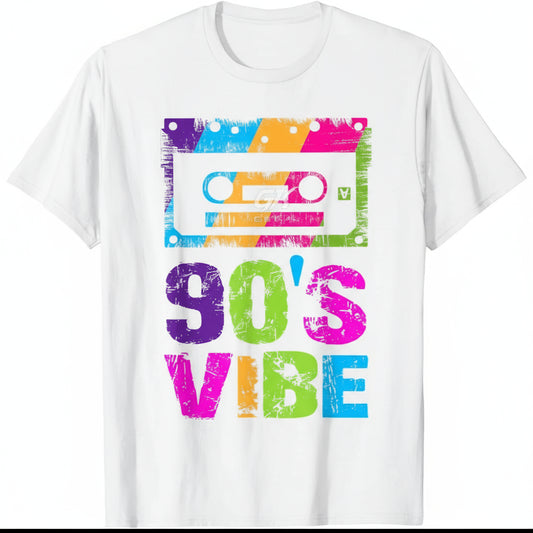 90s Vibe T-Shirt - Vintage 1990s Music Hip Hop Streetwear Unisex Tee