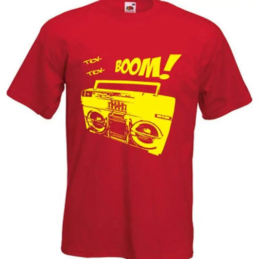 Boombox T-Shirt - Retro 1980s Hip Hop Ghetto Blaster Tee