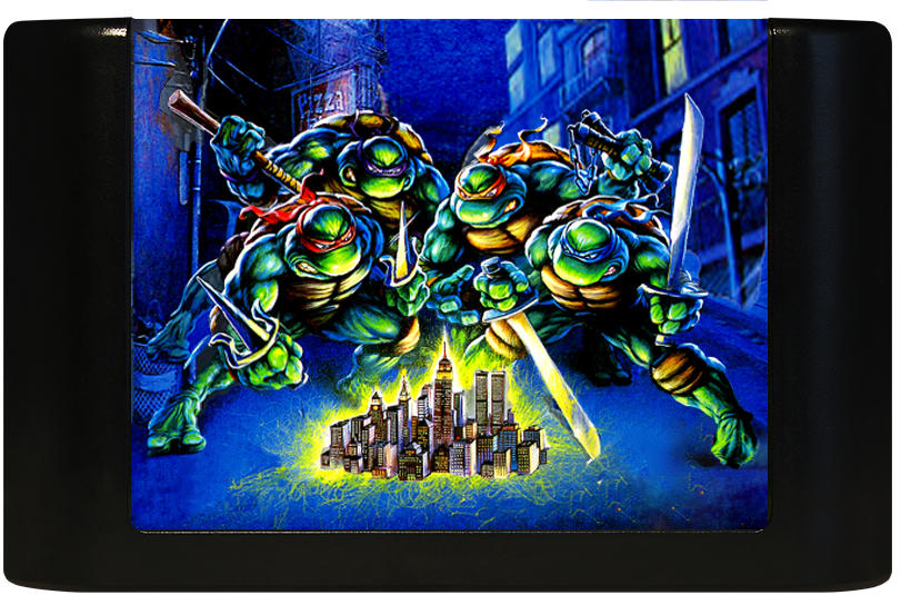 Teenage Mutant Ninja Turtles: The Hyperstone Heist (Genesis Compatible) – Reproduction Video Game Cartridge with Case and Manual