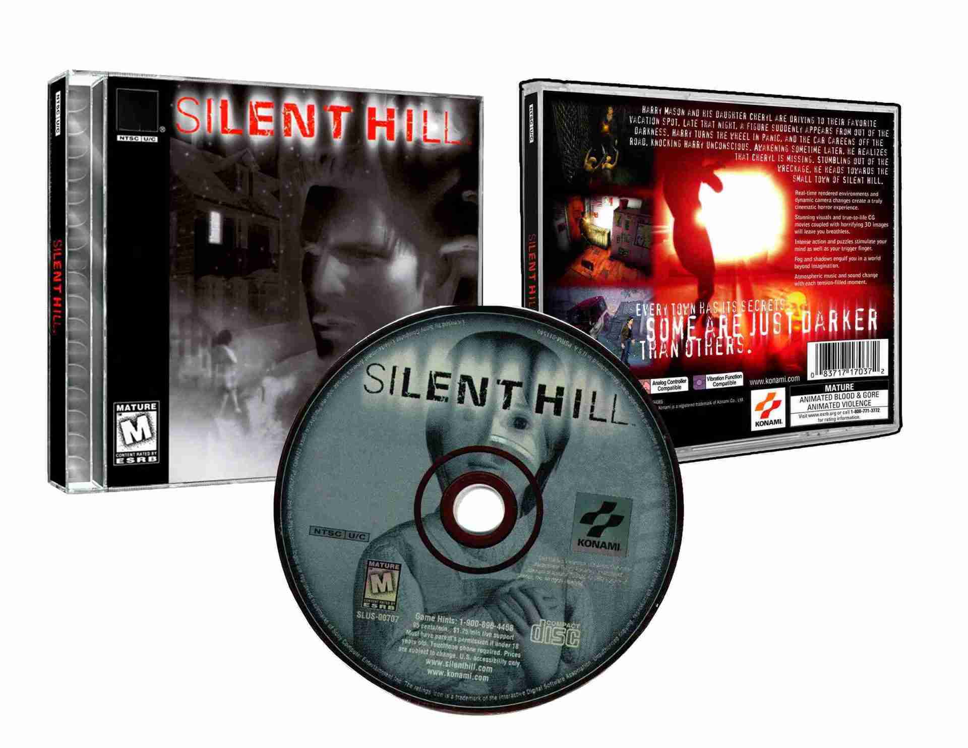 Silent Hill (Jewel Case) - (PS1 Compatible for Polymega or Modded PS1) - Reproduction Video Game CD image 0