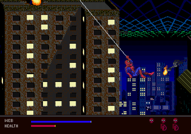 Spider-Man: Web of Fire (32X Compatible) – Reproduction Video Game Cartridge with Case and Manual