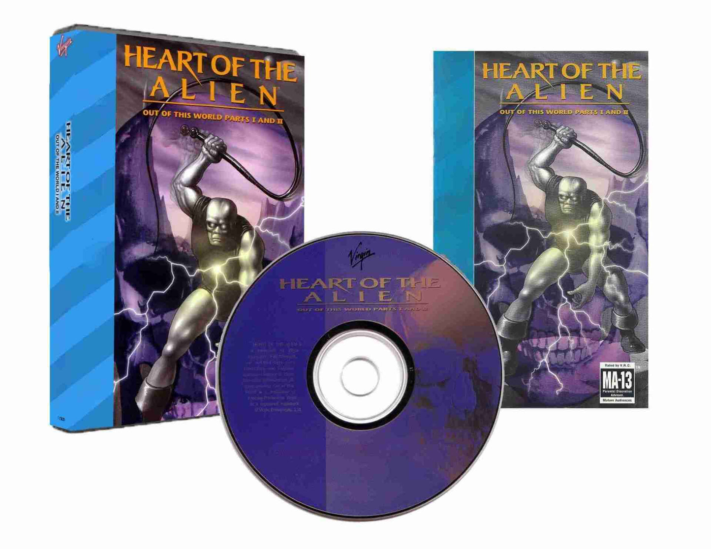 Heart of the Alien: Out of This World I & II (Sega CD Compatible) - Reproduction Video Game CD image 0