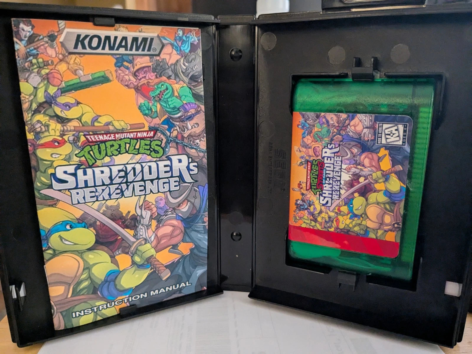Teenage Mutant Ninja Turtles (of Rage): Shredder's Re-Revenge (Genesis Compatible) (Glow in the Dark Ooze Edition) - with Case and Manual image 11