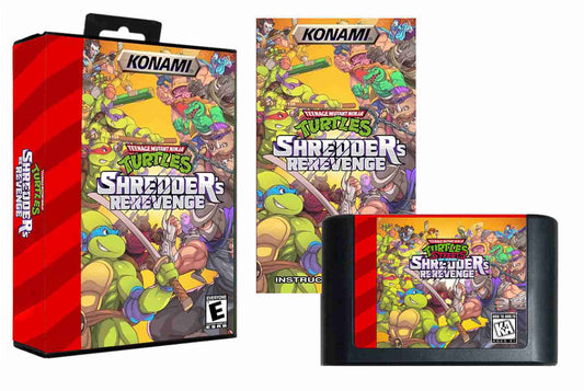Teenage Mutant Ninja Turtles (of Rage): Shredder's Re-Revenge (Genesis Compatible) - with Case and Manual image 0