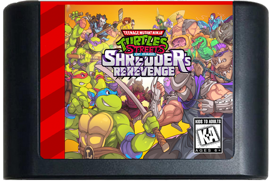 Teenage Mutant Ninja Turtles (of Rage): Shredder's Re-Revenge (Genesis Compatible) - with Case and Manual