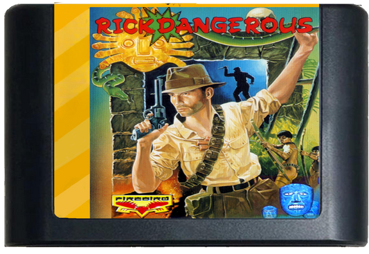 Rick Dangerous (xRick Homebrew) (32X Compatible) – Reproduction Video Game Cartridge with Case