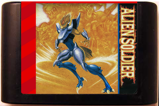 Alien Soldier (Genesis Compatible) – Reproduction Video Game Cartridge with Case and Manual
