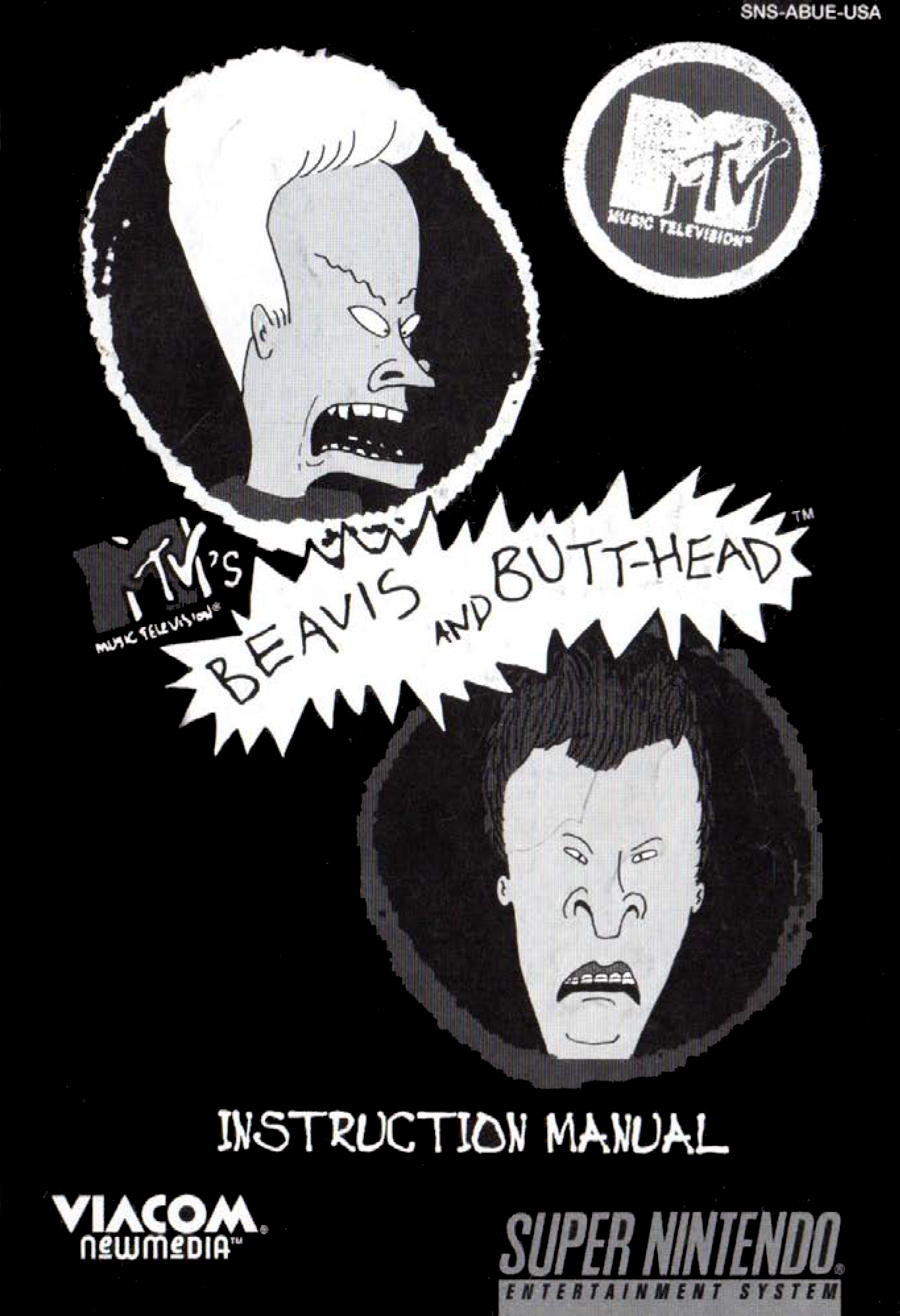 Beavis and Butt-Head (SNES Compatible) – Reproduction Video Game Cartridge with Case and Manual