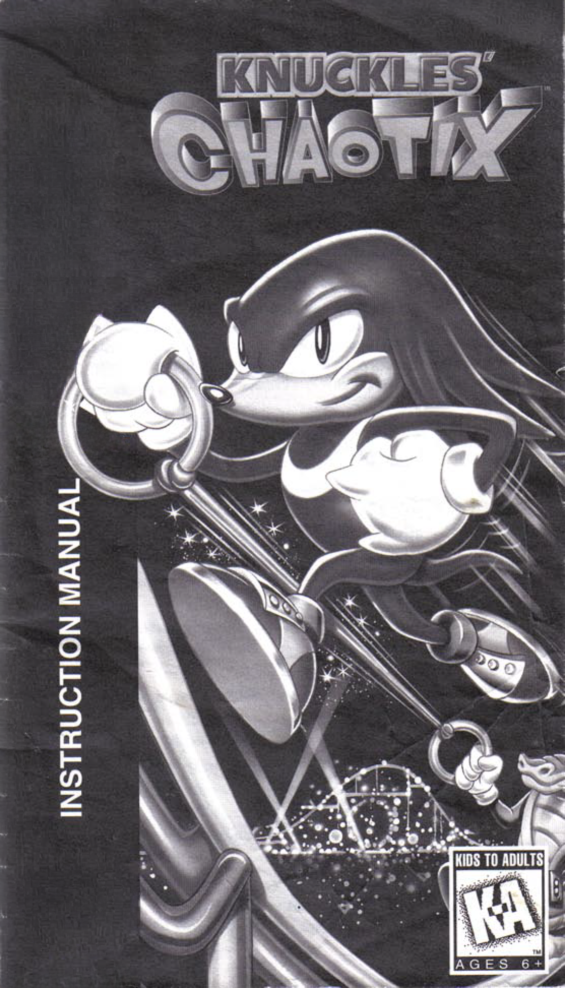 Knuckles' Chaotix (32X Compatible) (32X Shell) – Reproduction Video Game Cartridge with Holographic Label, Case and Manual