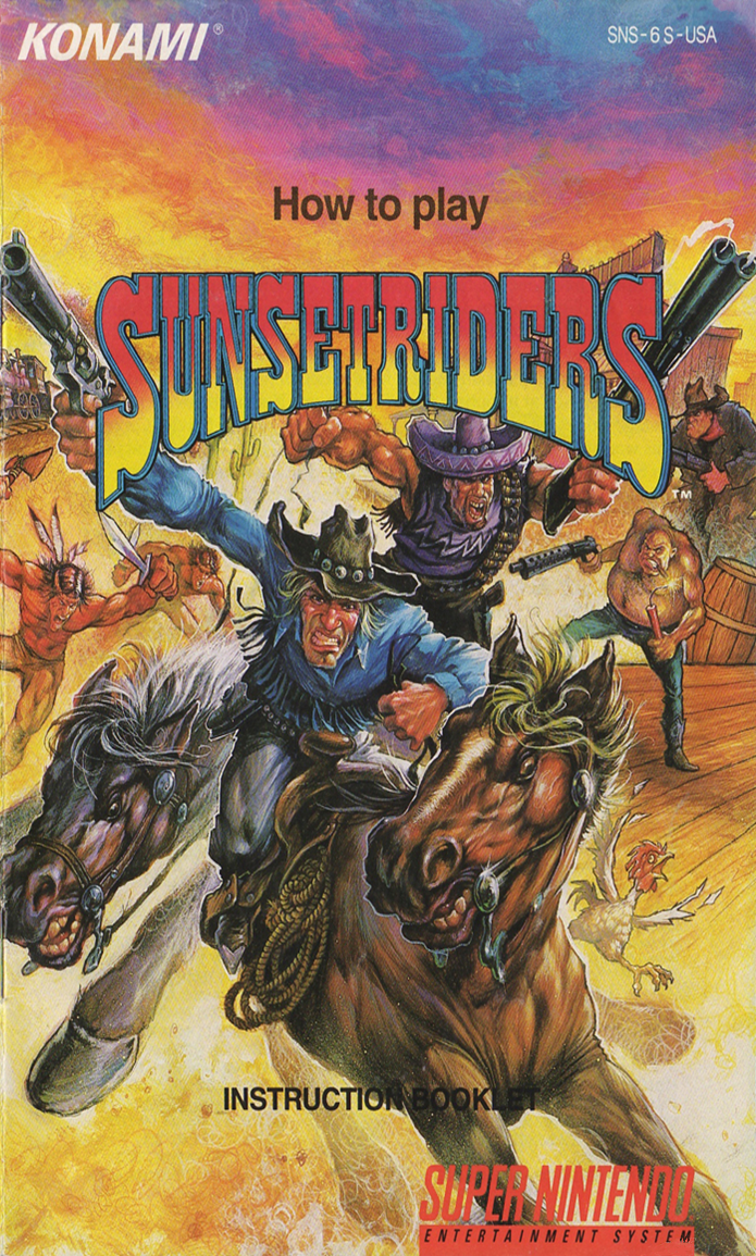 Sunset Riders (SNES Compatible) - Reproduction Video Game Cartridge