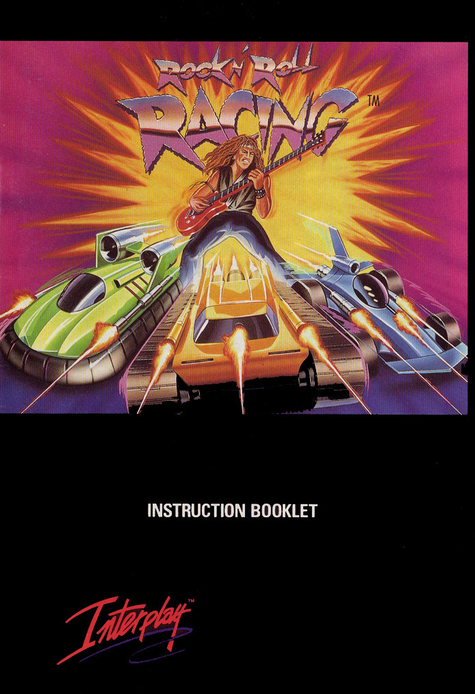 Rock 'n Roll Racing (SNES Compatible) - Reproduction Video Game Cartridge with Case and Manual