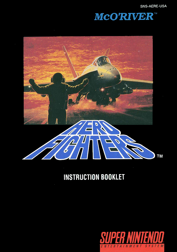 Aero Fighters (SNES Compatible) - Reproduction Video Game Cartridge with Case and Manual