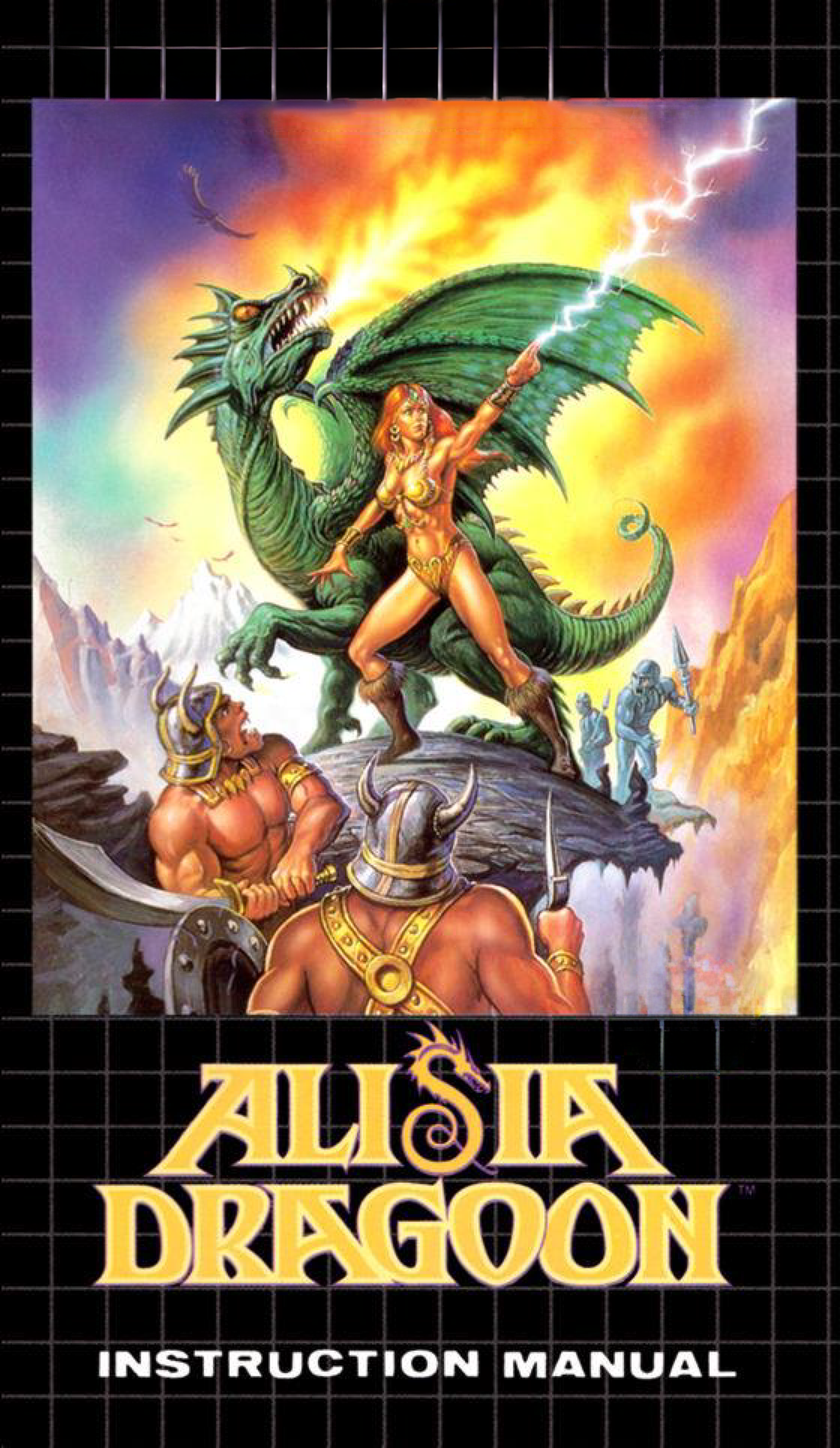 Alisia Dragoon (Genesis Compatible) – Reproduction Video Game Cartridge with Case and Manual