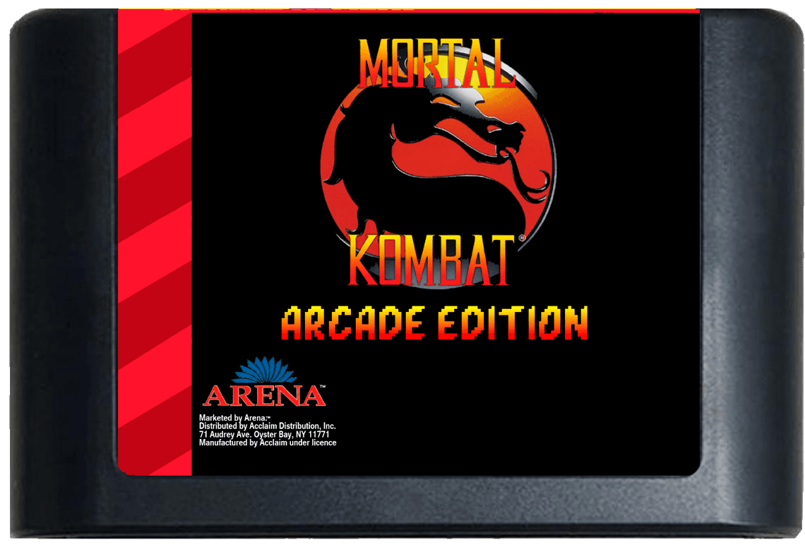 Mortal Kombat 1: Arcade Edition v2.0 (Genesis Compatible) - Reproduction Video Game Cartridge image 0