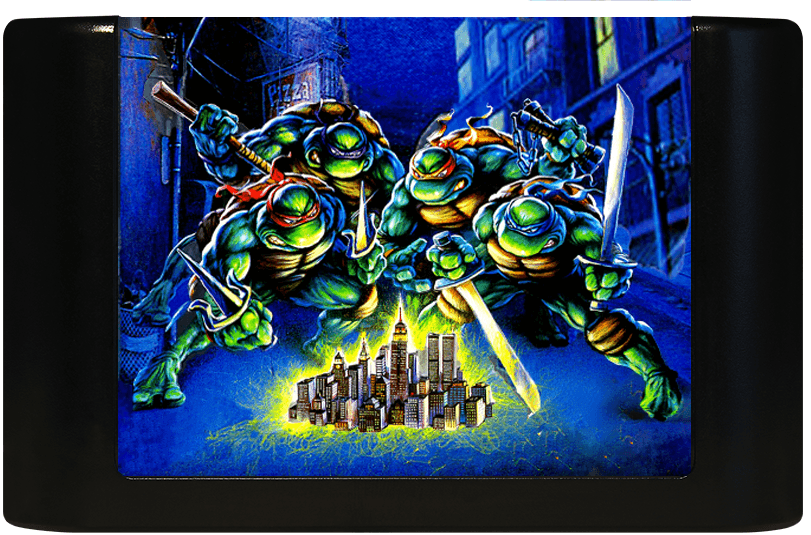 Teenage Mutant Ninja Turtles: The Hyperstone Heist (Genesis Compatible) - Reproduction Video Game Cartridge image 0