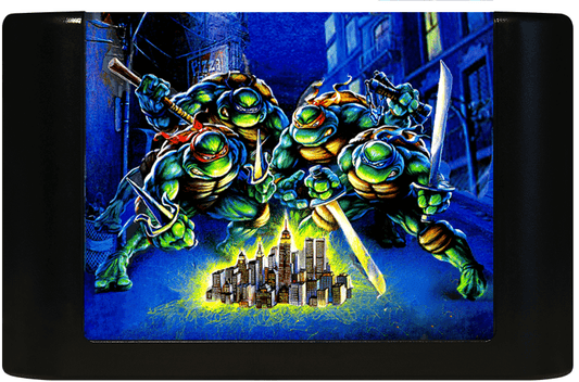 Teenage Mutant Ninja Turtles: The Hyperstone Heist (Genesis Compatible) - Reproduction Video Game Cartridge image 0