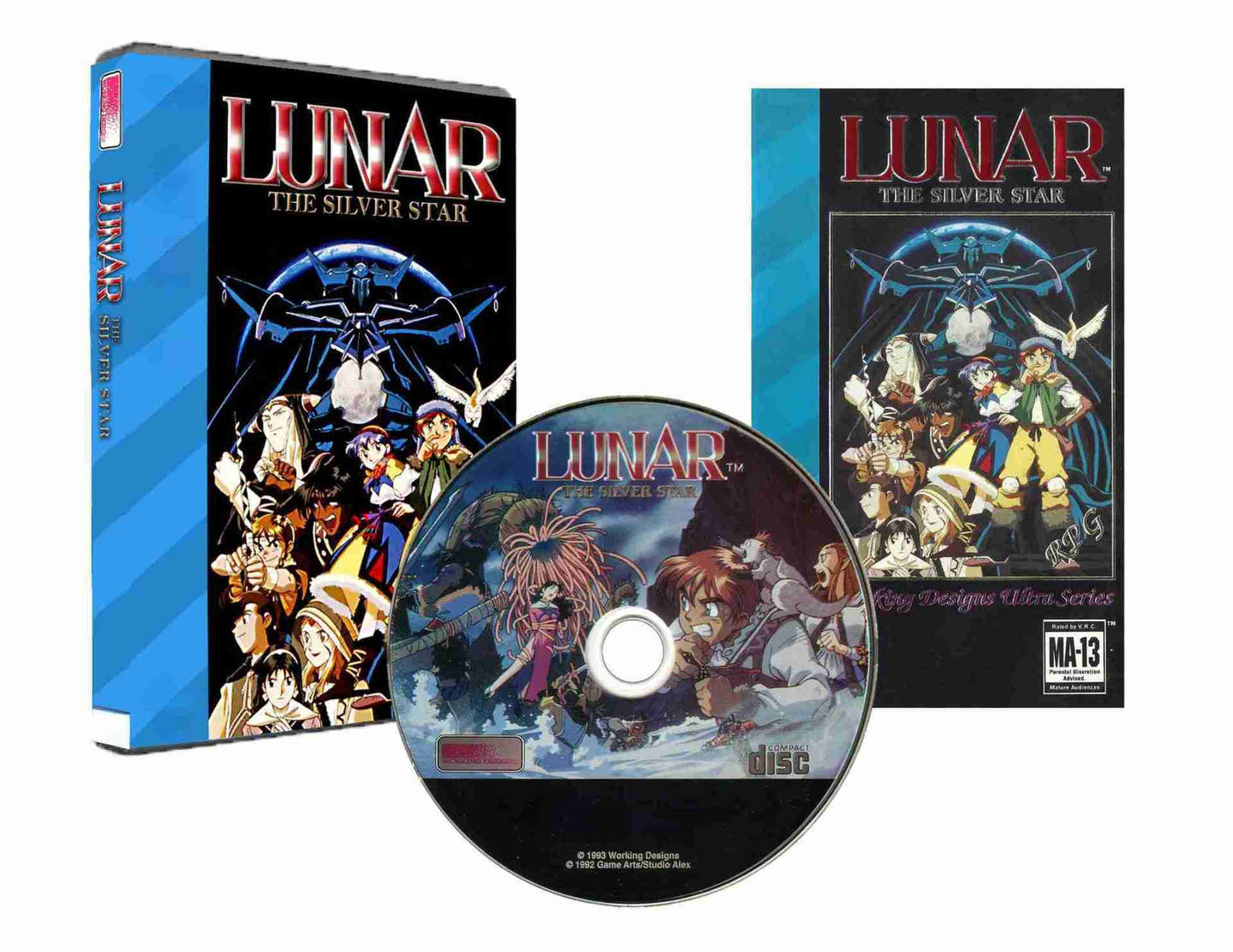 Lunar: The Silver Star (DVD Case)(Sega CD Compatible) - Reproduction Video Game CD image 0