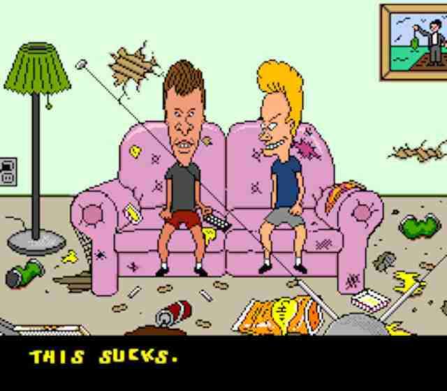Beavis and Butt-Head (SNES Compatible) – Reproduction Video Game Cartridge with Case and Manual image 4